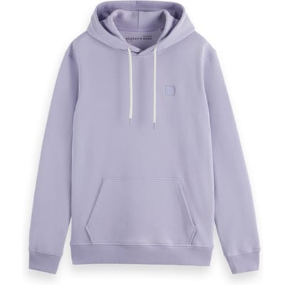 Scotch & Soda Regular-fit Logo Badge Hoodie Languid Lavender Taglia: M | Felpe con cappuccio Outlet | Uomo