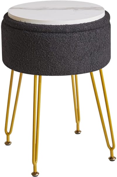 DailySupplies® Make up Stoel - Kaptafel Kruk - Visagie - Zwart