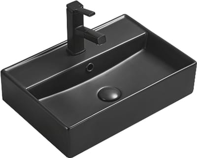 Mexen Blanca opbouw waskom 50 x 35 cm, zwart mat - 21105085