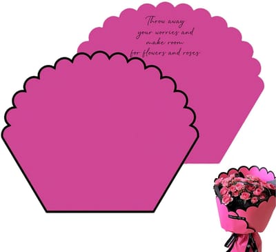 Dailygoods- Cadeaupapier Bloemblaadjes - Boeket Papier - Waterdicht - Duurzaam - Verpakking - 10 Vellen - Boeketpapier