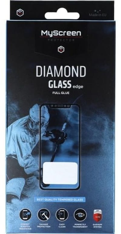 MyScreen Protector MS Diamond Glass Edge - Gehard Glas Screenprotector - Zwart - Voor Samsung Galaxy A34