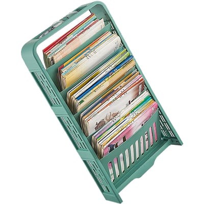 Boekenplank voor klaslokaal, grote capaciteit, meerlaags, opbergplank voor het organiseren van boeken, voor studenten, klaslokaal, thuis, groen groen