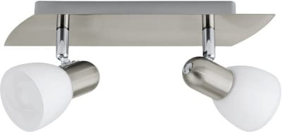 EGLO Enea Spot - 2 Lichts - Nikkel-Mat - Wit
