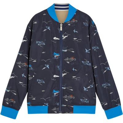 Scotch & Soda Boys Reversible Bomber Jacket Travertine Taglia: S | Giacche Outlet | kids