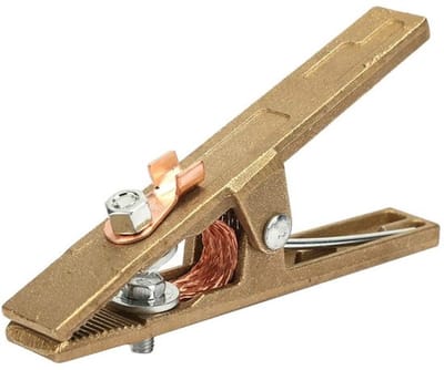 Allecto - A-vormige Messing Las Klem - Professionele Aardklem voor