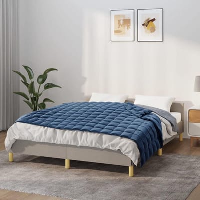 Verzwaringsdeken - Deken Dekbed - Betere Slaap - Zachte Comfortabele Print - 137 x 200 cm - Blauw