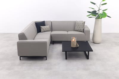Boavista/Cuba Sunbrella loungeset (4-delig) - Nature Grey