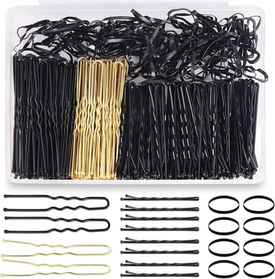 300 Stuks Bobby Pins Set - Metalen Haarclips in Opbergdoos - U-vormige Golf Haargrip voor Vrouwen