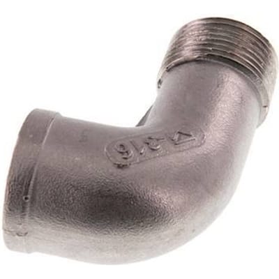 Rp 3/4'' x R 3/4'' F/M RVS L-Fitting 90graden 10 Bar