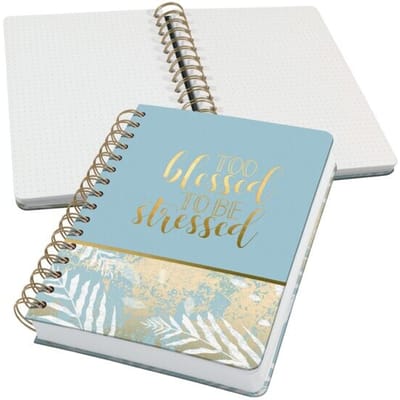 Sigel spiraal notitieboek - Jolie - hardcover - A5 - 240 pagina's - dots - 120 grams papier - Heavenly Leaves - SI-JN615