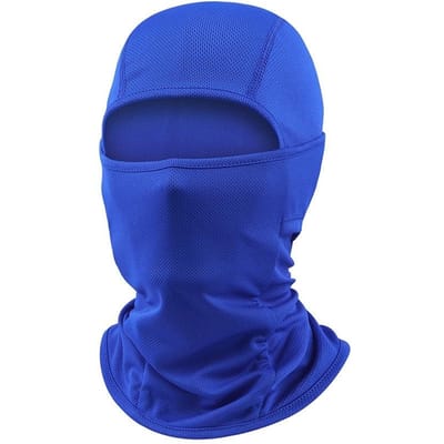 Aangepaste Tekst Ski Masker Balaclava Voor Mannen Vrouwen Snowboarden, Motorfiets, UV-Bescherming & Windbescherming Dropshipping One Size blue