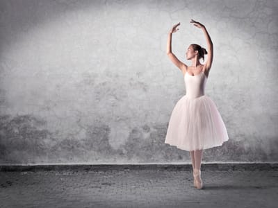 Fotobehang - Ballerina in Degas schilderijen stijl.