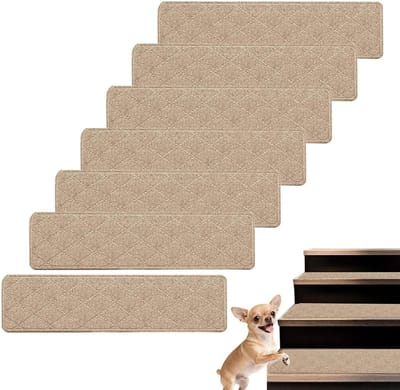 Trapmatten Set - Antislip Treden - Veiligheid Verhogend - Zelfklevend Wasbaar - 7 Stuks - Grijs