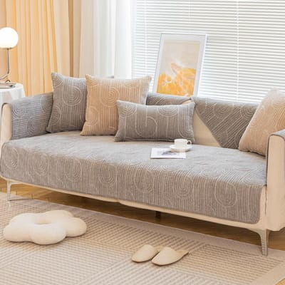 Nieuw Chenille Bankkussen, Universeel Antislip Kussen voor Alle Seizoenen, Eenvoudige Moderne Woonkamer Bankhoes, Stof Handdoek 70*70cm