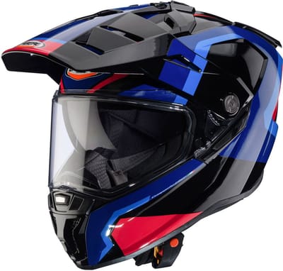 Caberg Tanami Scram Zwart Rood Blauw Adventure Integraalhelm - Helm