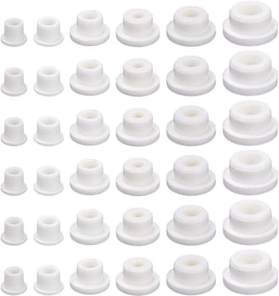 Siliconen Rubber Plug - Afvoer Stopper - Lekkages Voorkomen - T-vormig Ontwerp - 36 Stuks - Wit