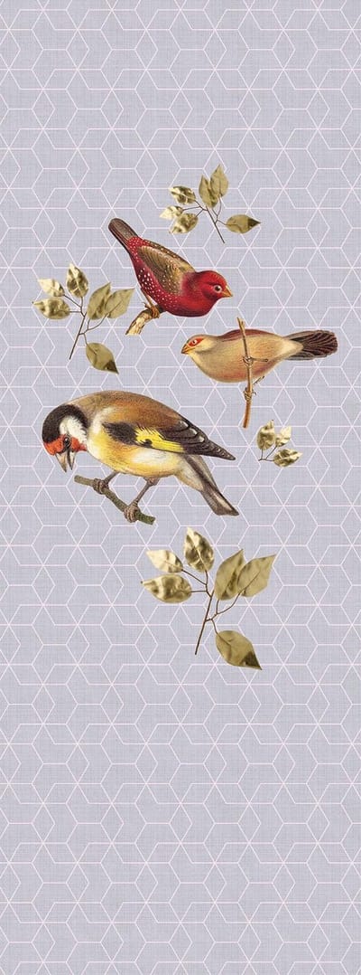 Fotobehang briBirdsPanel1 DD114332 Livingwalls Walls by Patel | Fotobehang