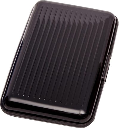 Aluminium wallet – Creditkaart portemonnee -RFID kaartbeschermer – Pasjeshouder – Pasjesbeschermer - Zwart