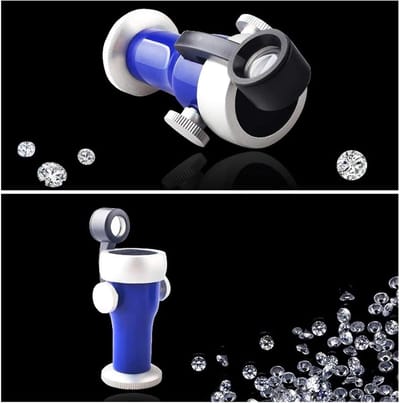 Juweliersloep - Vergrootglas - Nauwkeurig Werk - 360 Graden Rotatie - 10x Vergroting - Zwart