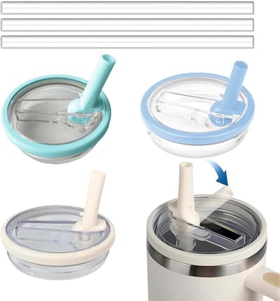 Pack of 3 duurzame transparante bekerdeksels - herbruikbaar - vervangend deksel voor 100 ml glazen - lekvrij en stofdicht - geen morsen - duurzame plastic