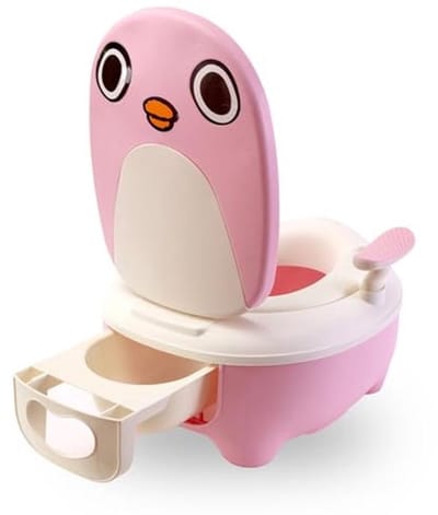 Kinderpotje Pingu - Babypotje Zindelijkheidstrainer - Kind Zindelijk Maken - Uitneembare Lade - 44 x 30 x 36 cm - Roze