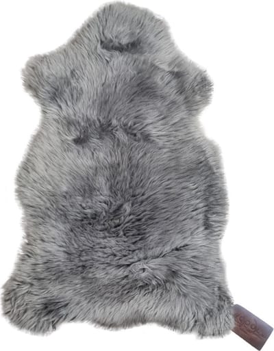 WOOOL Schapenvacht - Australisch Grijs L (105x60cm) 100% Echte Schapenvachten - ECO+ Dierenvel
