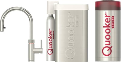 Quooker Flex RVS met Combi Boiler + CUBE