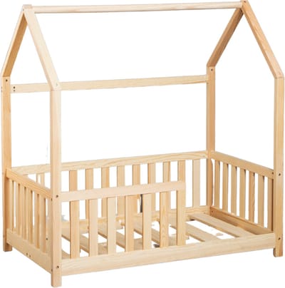 Buxibo Kinderbed - Houten Peuter Bed - Huisbed 60x120cm