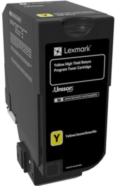 Lexmark 84C2HY0 toner cartridge geel extra hoge capaciteit (origineel)