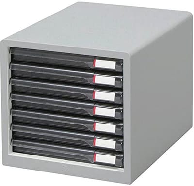 Slanke lichtgrijze brievenbus L-7SR voor Japanse import