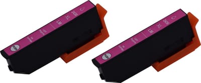 KATRIZ® huismerk inkt voor Epson T24XL, 2436XL Licht Magenta (C13T24364010) Geschikt voor Epson Expression Photo XP-55 / XP-65 / XP-750 / XP-760 / XP-850 / XP-860 / XP-950 / XP-960 / XP-970|13ml | ( 2stuks) - Met chip