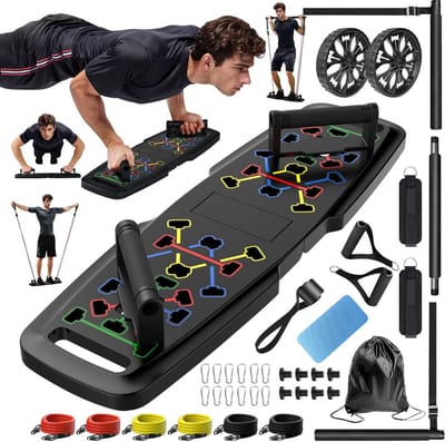 Draagbare Push Up Board met 20 Fitness Accessoires voor een Full Body Workout Thuis