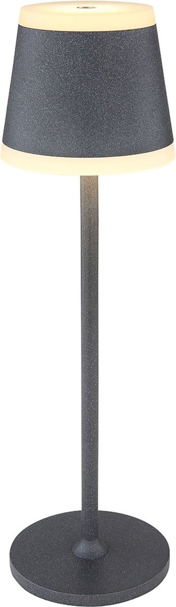 Globo - tafellamp - Ridley - grijs - metaal - Ø 11cm - LED - 58433G