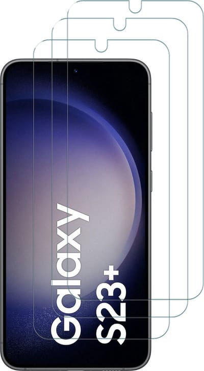 Samsung Galaxy S23 Plus screenprotector gehard glas tempered glass - 3 Stuks