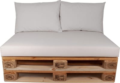 Palletkussen set plof Ecru FL 120x80x10 cm