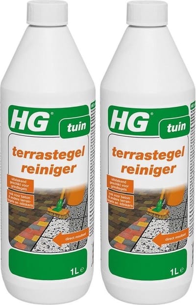 HG Terras - Tegel - Grind reiniger voor aanslag | 2 Stuks !