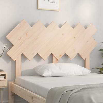 vidaXL - Hoofdbord - 122,5x3x80,5 - cm - massief - grenenhout