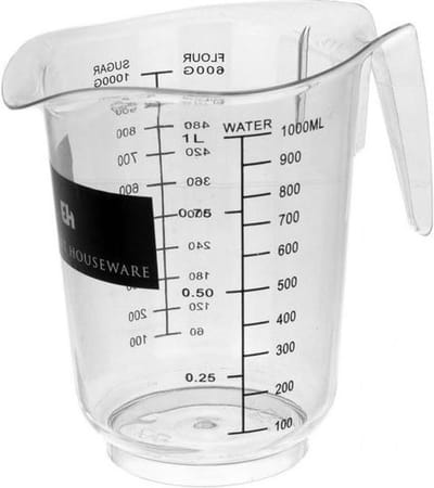 Excellent Houseware - Maatbeker - 1 Liter / Anti- Slip