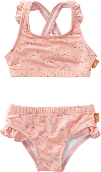 Fresk UV Bikini voor Meisjes 86 -Zwemkleding met UV-bescherming UPF 50 - Sneldrogend - Tweedelig Zwempak - Bikiniset Meisjes - Roze - Mimosa