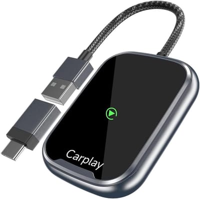 CarPlay Adapter - Draadloze Verbinder - Auto Navigatie - Directe Verbinding - Super Mini - Zwart