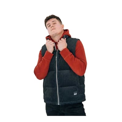 Jack Wolfskin Corduroy heren jas (Zwart)