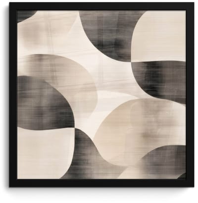 Poster in lijst - Fotolijst 40x40 cm - Posters - Grillige vormen - Subtiele overgangen - Dynamisch - Posterlijst zwart - Decoratie - Wanddecoratie woonkamer - Muurdecoratie slaapkamer