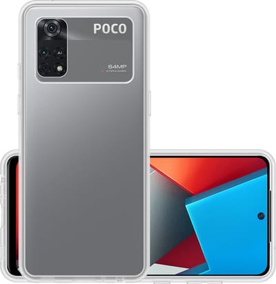 Hoesje - Geschikt voor Xiaomi Poco X4 Pro 5G - Sterk & Shockproof - Hoes Cover - Siliconen Case - Transparant