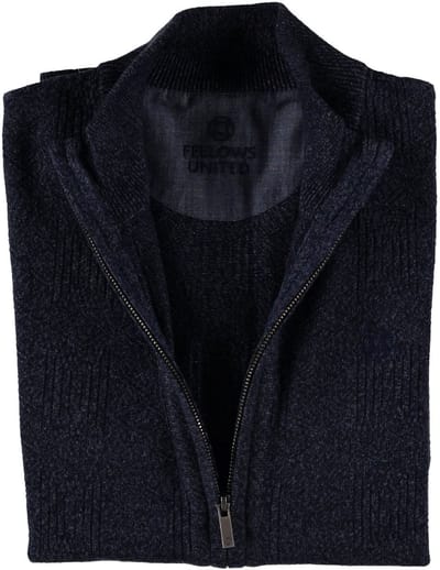 Fellows United Fellows United Cardigan Fantasy Structure Navy (22.1105 - 111)