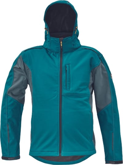 Cerva Dayboro Softshell jack petrol blauw/zwart maat M