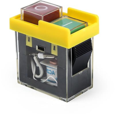 Veiligheidsdrukknop voor wandmontage - Waterdichte noodstop schakelaar 230V met magnetische werking, AC250V 6A