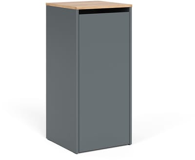 Vicco Viktor Badkamerkast – 40.2 x 88.2 cm met wasmand Antraciet/gouden eik