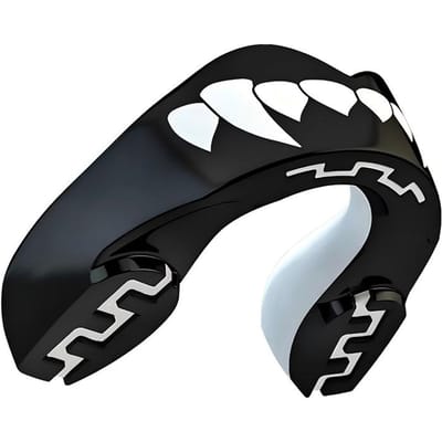 Volwassen Sport Bitje Muay Thai Boksen Tandenbescherming MMA Vechten Mondbeschermer voor Rugby Training zwart