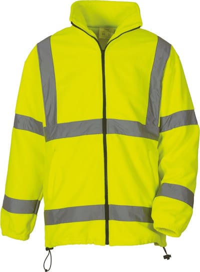 Yoko Signalisatie zwaar fleece jack YHVK08 - Hi Vis Yellow - S