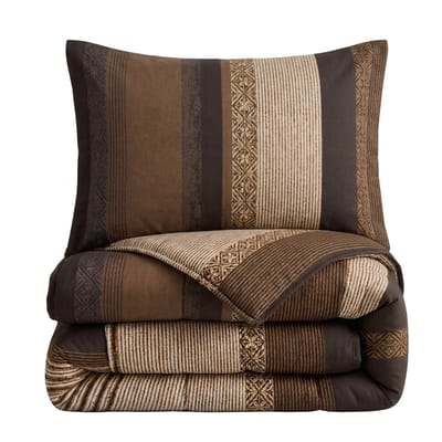 Sleeptime® 2 in 1 Dekbed zonder Overtrek Marina - Dekbed - 140 x 200 cm + 1 x kussensloop 60x70 - Taupe